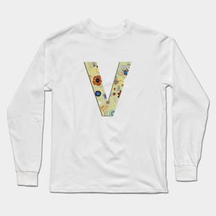 Monogram letter V Long Sleeve T-Shirt